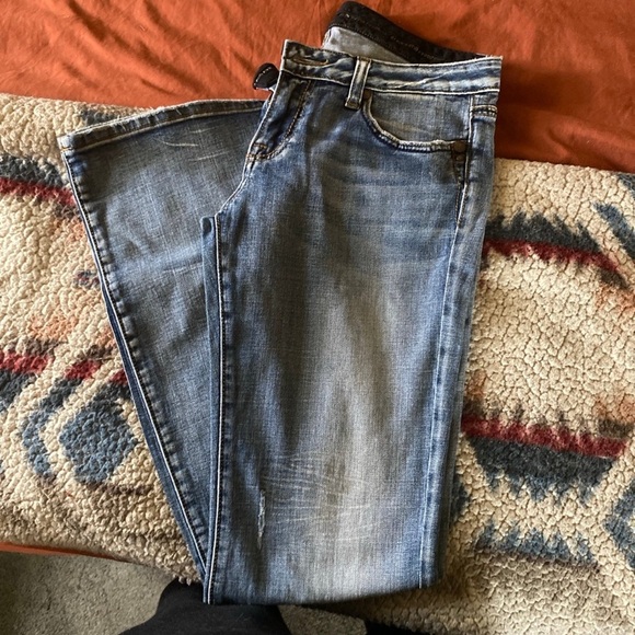 Express ReRock for Express Vintage Bootcut Jeans Sz 8R - Picture 1 of 2
